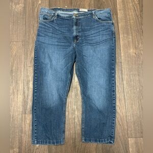 Wrangler Straight Fit Jeans Men’s 42x30 Blue Denim Ankle Length